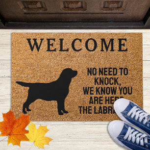 Felpudo No hay necesidad de tocar - Labrador negro - Perro