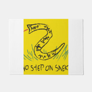 Felpudo No hay paso en la bandera de Snek Gadsden
