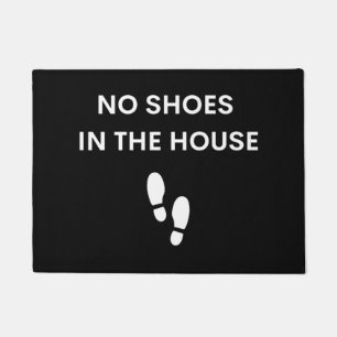 Felpudo No hay zapatos en la casa, reglas de la casa, felp
