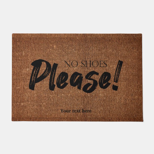 Felpudo No hay zapatos, por favor, doormat (Anverso)