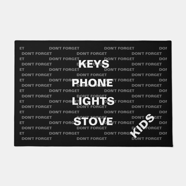 Felpudo No olvidar (Anverso)