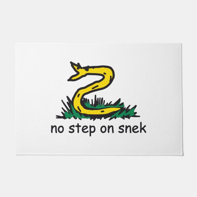Felpudo No pisar a la serpiente memes parodia de Gadsden S (Anverso)