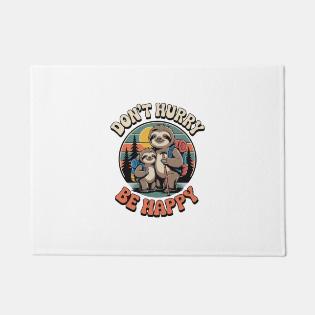 Felpudo No se deprisa, sean felices compañeros de senderis (Anverso)