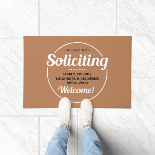 Felpudo No solicitar (editable) entrada de puerta delanter