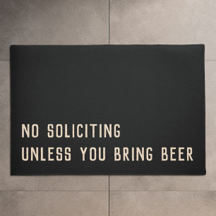 Felpudo No solicitas a menos que traigas cerveza divertida