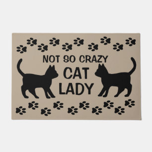 FELPUDO NO TAN LOCO GATO LADY DOBLE MAT
