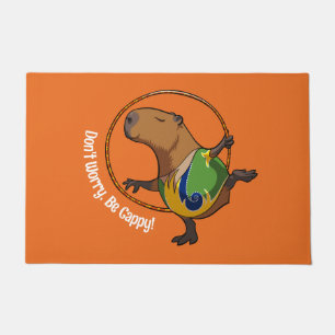 Felpudo No te preocupes ser cappy Capybara Gymnast Hoop Pe