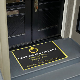 Felpudo No toques a Door Mat