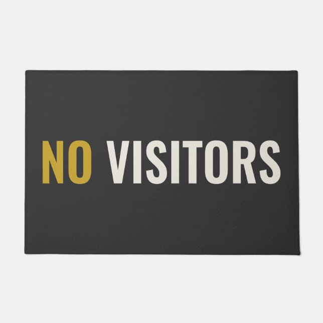 Felpudo NO VISITANTES - Hostil (Anverso)