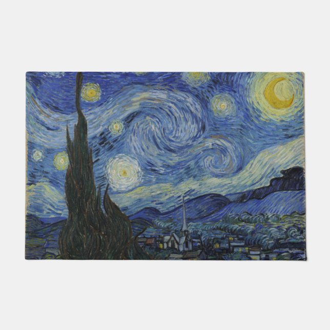 Felpudo Noche Van Gogh Starry (Anverso)