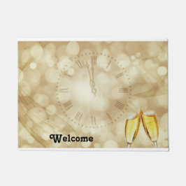 Felpudo Nochevieja con gafas de champán