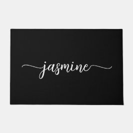 Felpudo Nombre con monograma personalizado minimalista fem