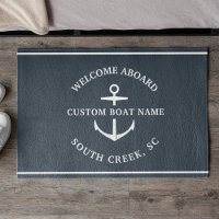 Nombre de barco Personalizado moderno bienvenido a