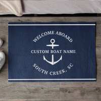 Nombre de barco personalizado moderno Bienvenido a