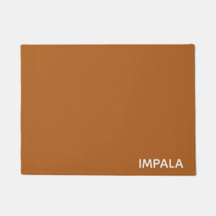 Felpudo nombre de color marrón impala