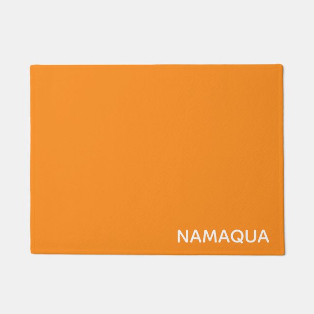 Felpudo Nombre de color naranja de Namaqua (Anverso)