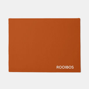 Felpudo Nombre de color rojo marrón de Rooibos
