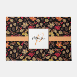 Felpudo Nombre de familia de follaje otoñal