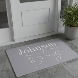 Felpudo Nombre de familia de script moderno personalizado