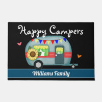 Nombre de familia Personalizado Campers Happy
