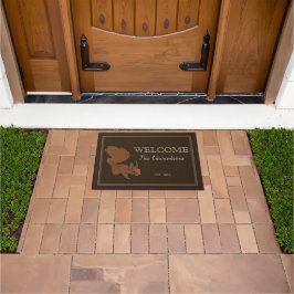 Felpudo Nombre de la familia de la ardilla de campo rústic