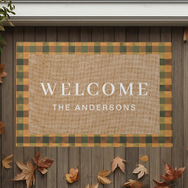 Felpudo Nombre de la familia de la placa de Naranja de rus