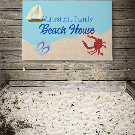 Felpudo Nombre de la familia Water and Sand Beach House