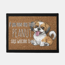 Felpudo Nombre de la pipa Shih Tzu Personalizado del Perro