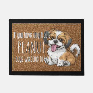 Felpudo Nombre de la pipa Shih Tzu Personalizado del Perro