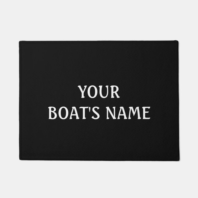 Felpudo Nombre del barco Dock Mat (Anverso)