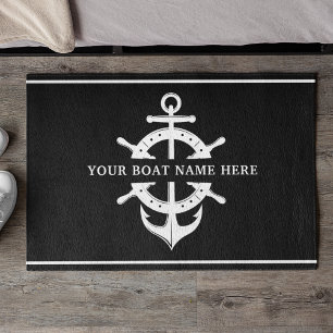 Felpudo Nombre del barco Personalizado moderno Ancla de la