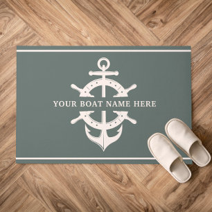 Felpudo Nombre del barco Personalizado moderno Ancla de la