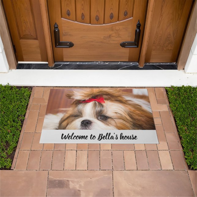 Felpudo Nombre del Personalizar de fotos del personalizado (Exterior)