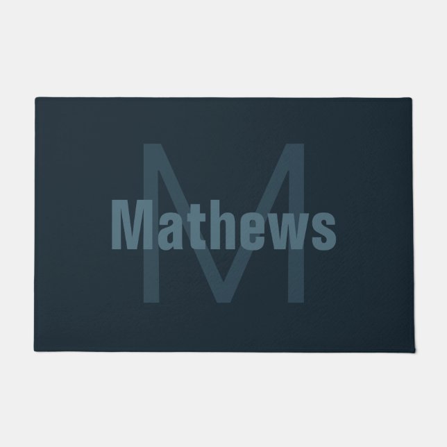 Felpudo Nombre modificable moderno (Anverso)