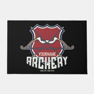 Felpudo NOMBRE Personalizado Archery Sports Flecha de arco