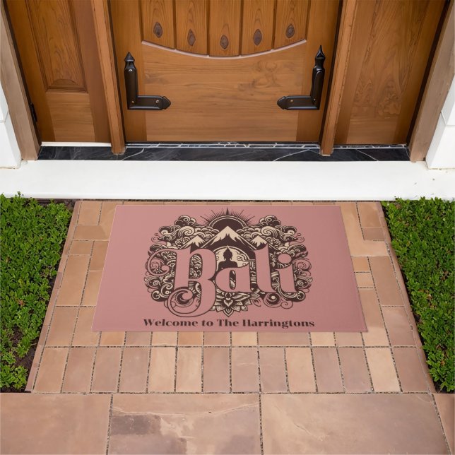 Felpudo Nombre personalizado Bali (Exterior)