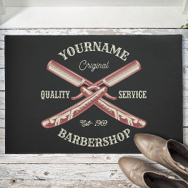 Felpudo NOMBRE personalizado Barber Straight Razor Barbers