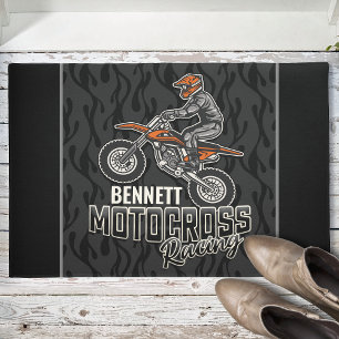 Felpudo NOMBRE personalizado Carreras Motocross de ciclism