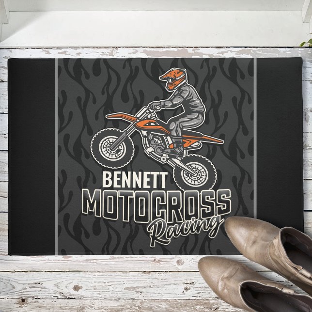 Felpudo NOMBRE personalizado Carreras Motocross de ciclism (Subido por el creador)