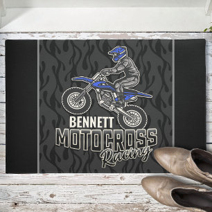 Felpudo NOMBRE personalizado Carreras Motocross de ciclism