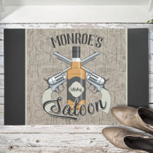 NOMBRE personalizado Cowboy Revolver Gun Whiskey S