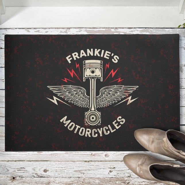 Felpudo NOMBRE Personalizado Motocicleta Piston Wings Bike (Subido por el creador)