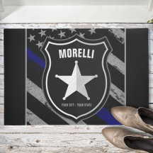 NOMBRE Personalizado Oficial de Policía Sheriff Co