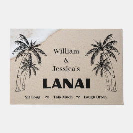 Felpudo Nombre personalizado Personalizado Lanai Tropical 