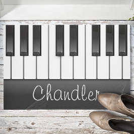 Felpudo NOMBRE Personalizado Pianista Claves De Piano Maes