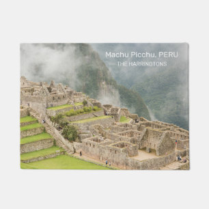 Felpudo Nombre personalizado y texto Perú Machu Picchu