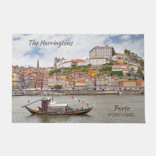 Felpudo Nombre personalizado y texto Porto Portugal