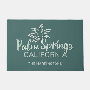 Felpudo Nombre y color personalizados Palm Springs Califor