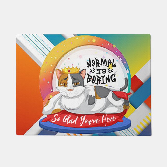 Felpudo Normal es aburrir a Doormat (Anverso)