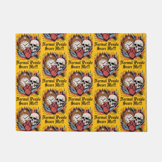 Felpudo Normal People Scare Me (Anverso)